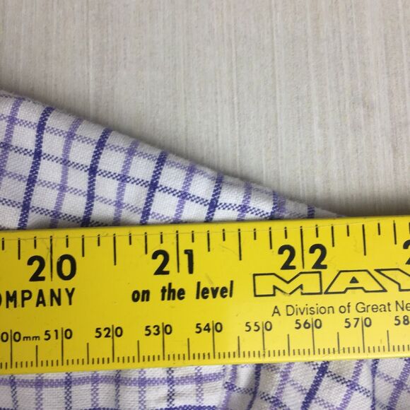 RALPH LAUREN Blake Men Blue Plaid Button Down Long Sleeve 100% Cotton Shirt XL - Picture 7 of 10